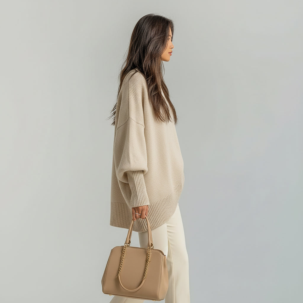 Helene | Draped Asymmetric Poncho