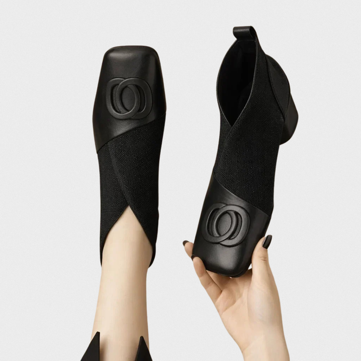 Sloane™ | Leather Stretch Ankle Boots