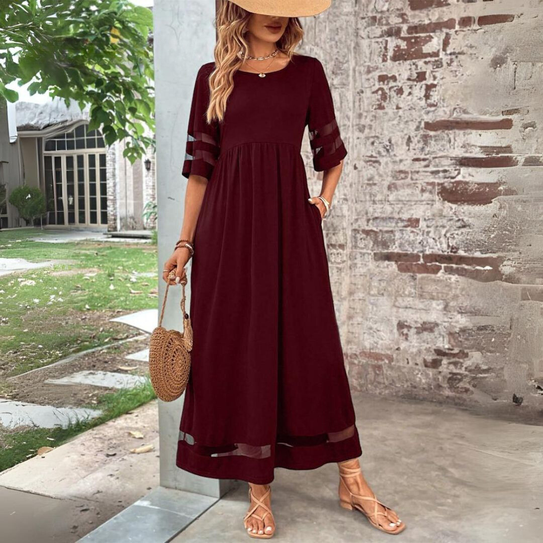 Aubrey | Flattering Tummy-Smoothing Midi Dress.