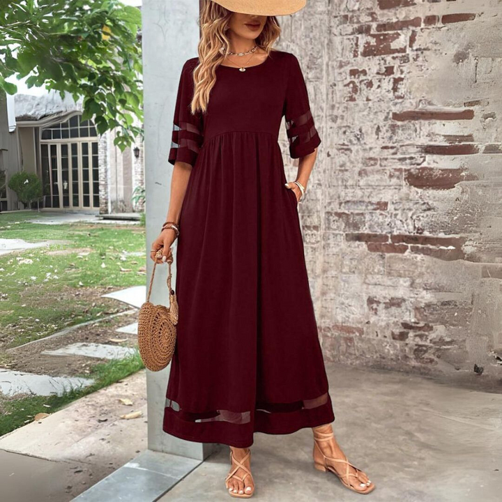 Aubrey | Flattering Tummy-Smoothing Midi Dress.