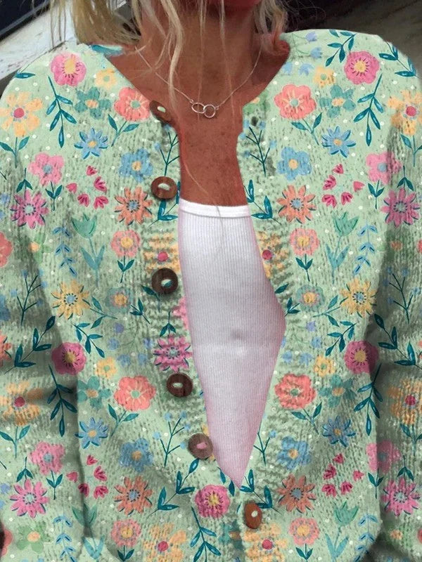 Foxfield™ | Women's Vintage Floral Cardigan.