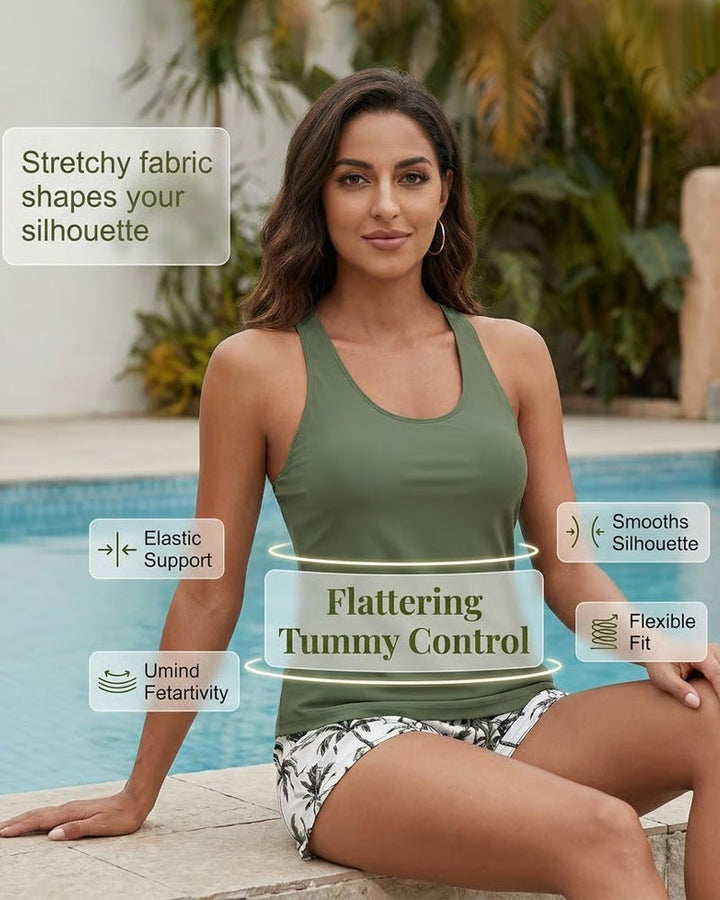 Maren | Three-Piece Tankini Bikini & Cover-Up Set