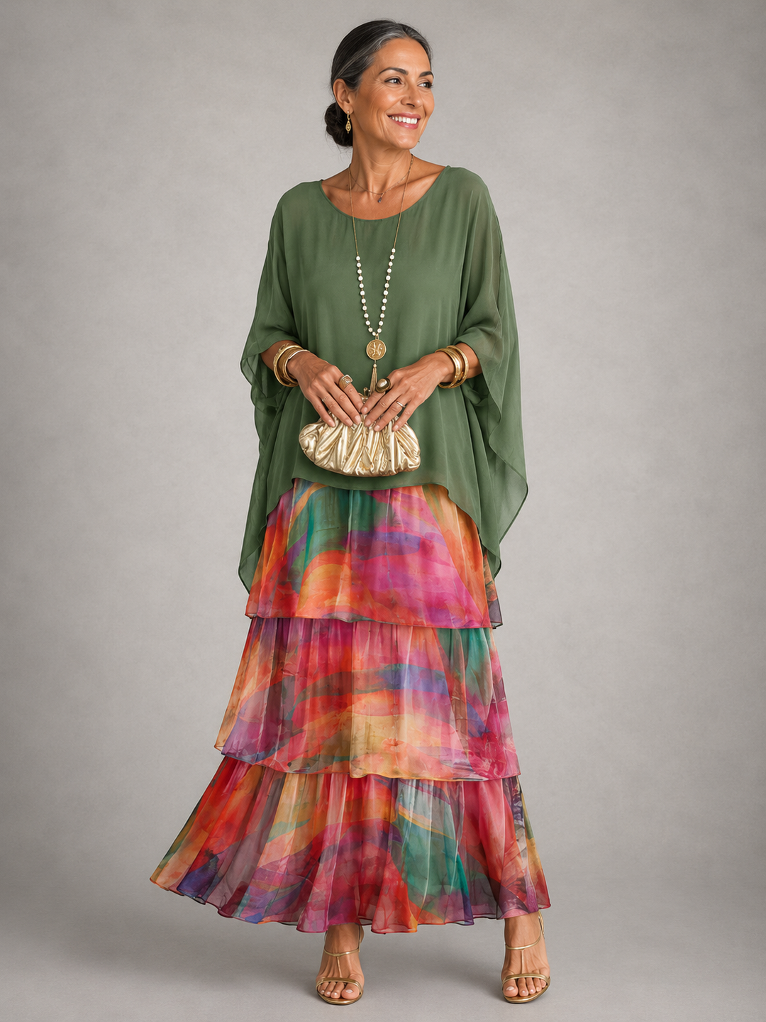 Lara™ | Elegant Flowing Maxi Dress