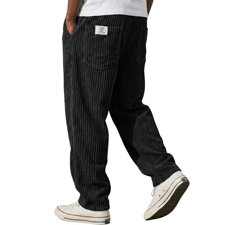Darevo | Men's Corduroy Pants with Elastic Waistband