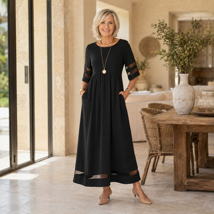 Aubrey | Flattering Tummy-Smoothing Midi Dress.