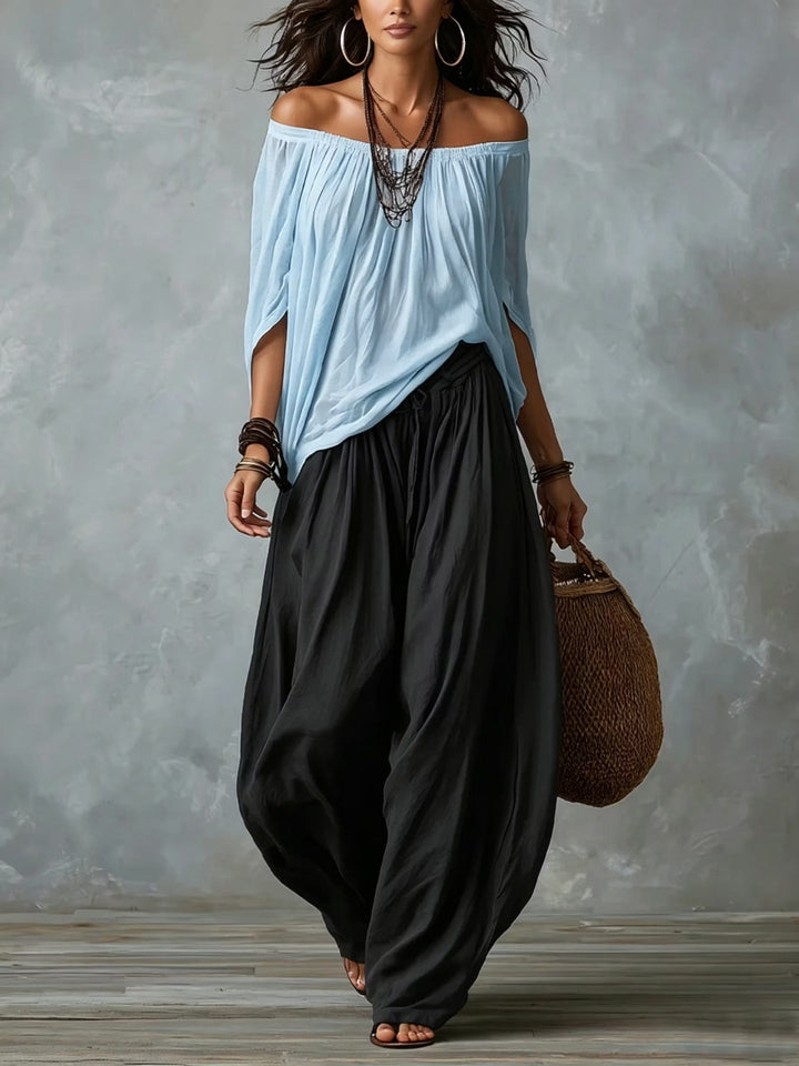Camila™ | Effortless Off-Shoulder Two-Piece Set