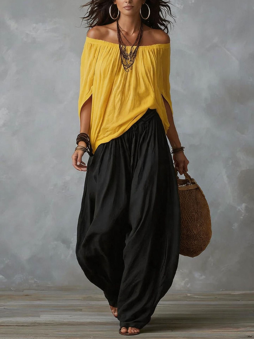 Camila™ | Effortless Off-Shoulder Two-Piece Set