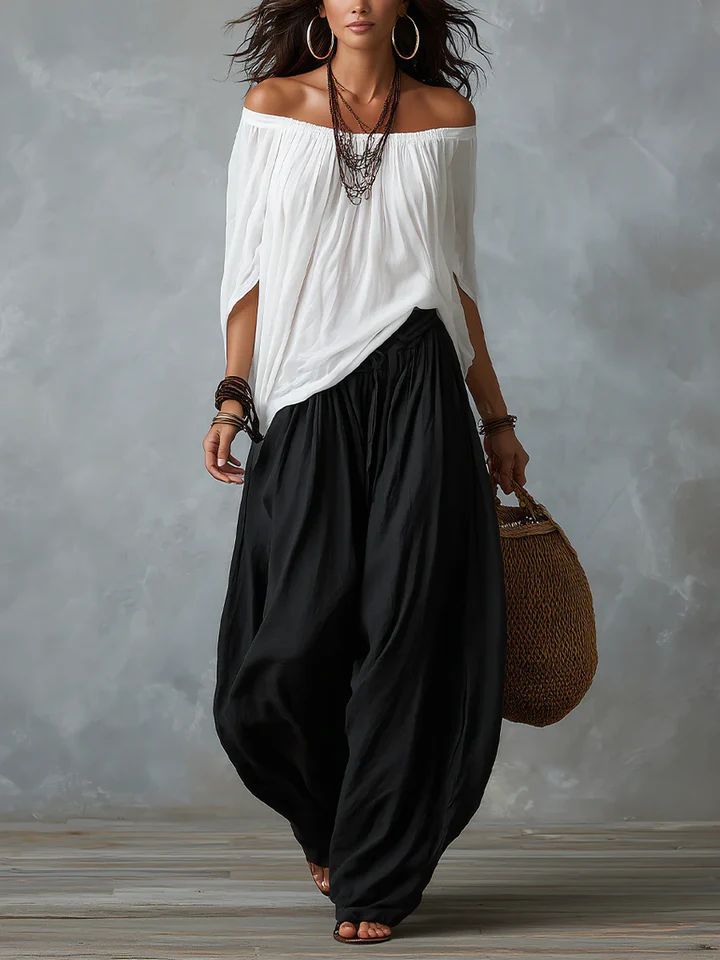 Camila™ | Effortless Off-Shoulder Two-Piece Set