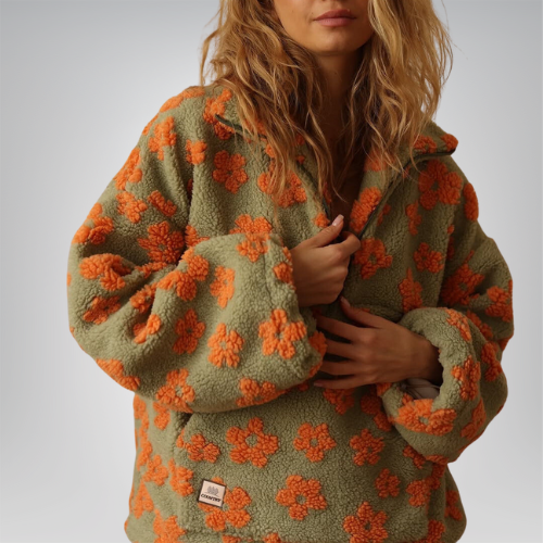 Daisy | Floral Fleece Jacket