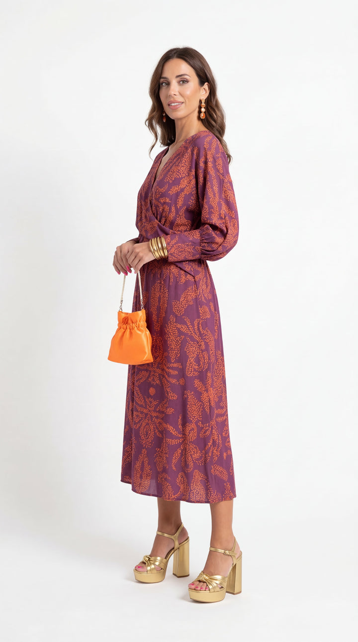 Isabella | Printed Midi Dress