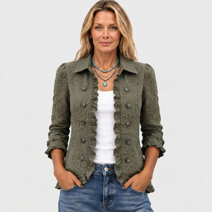 Kamberly™ - Bohemian Floral Embroidered Jacket