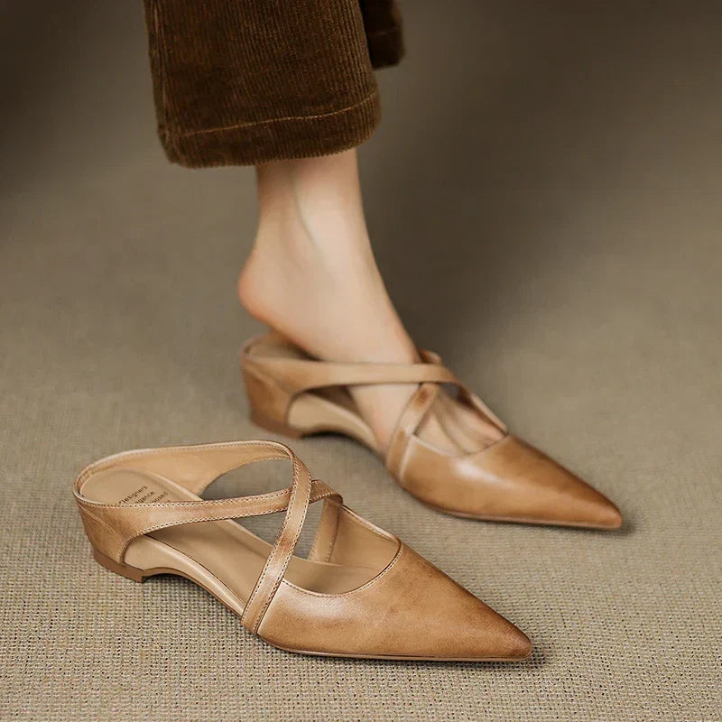 Aluna™ | Genuine Leather Mules