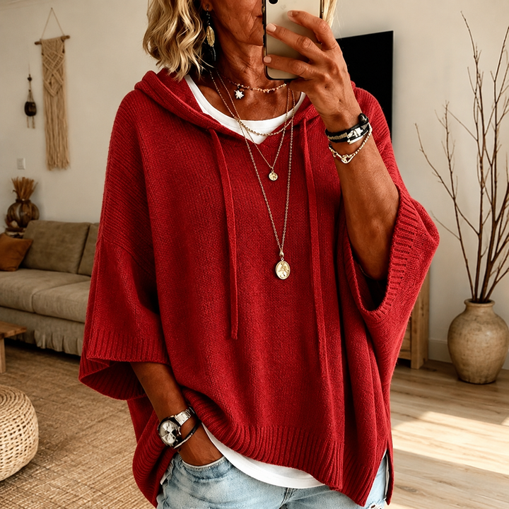 Camille – Poncho Sweater