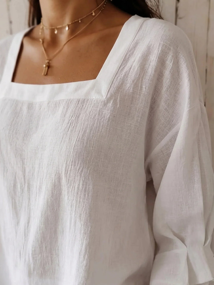 Sabrina - Relaxed Square Neckline Blouse