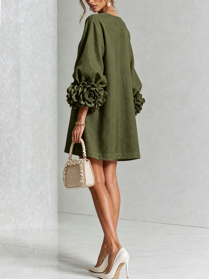 Florence™ | Floral Button-Down Mini Dress