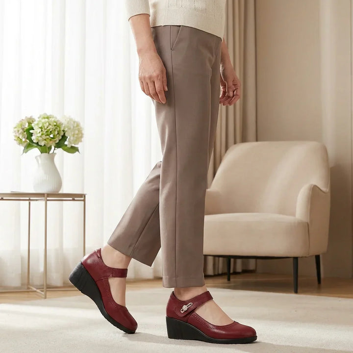 Camila Comfort Leather Support Shoes