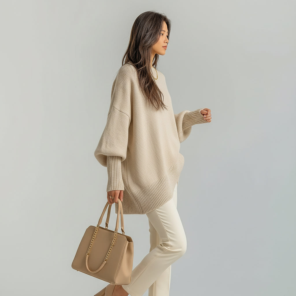 Helene | Draped Asymmetric Poncho