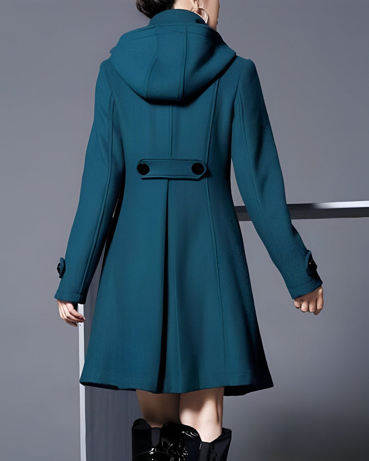 Harper | Elegant Hooded Scarf Coat