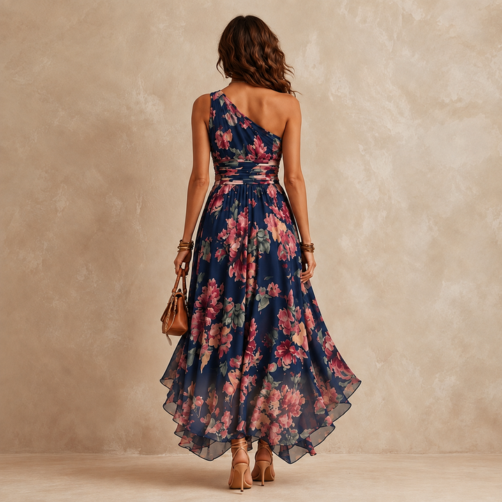 Celeste | One-Shoulder Floral Maxi
