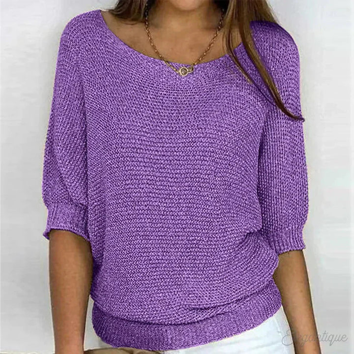 Sorella | Textured Relaxed Fit Top for Women | Smart Casual