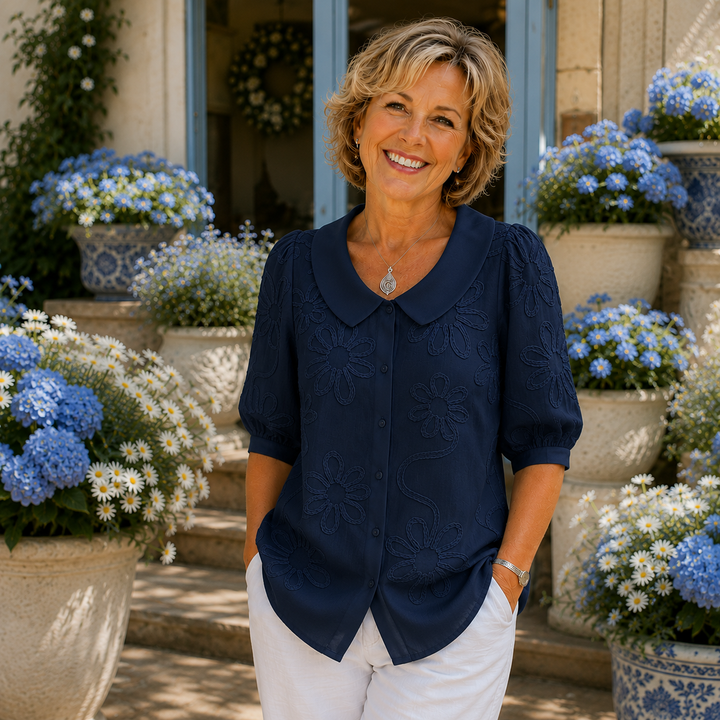 Fiora™ │ Elegant Floral Blouse