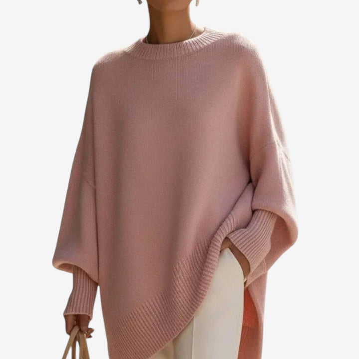 Helene | Draped Asymmetric Poncho