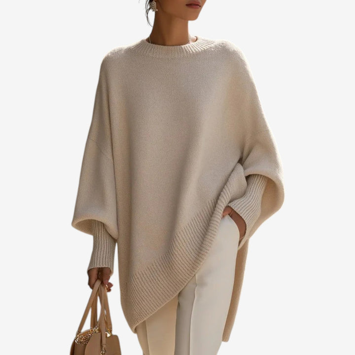 Helene | Draped Asymmetric Poncho
