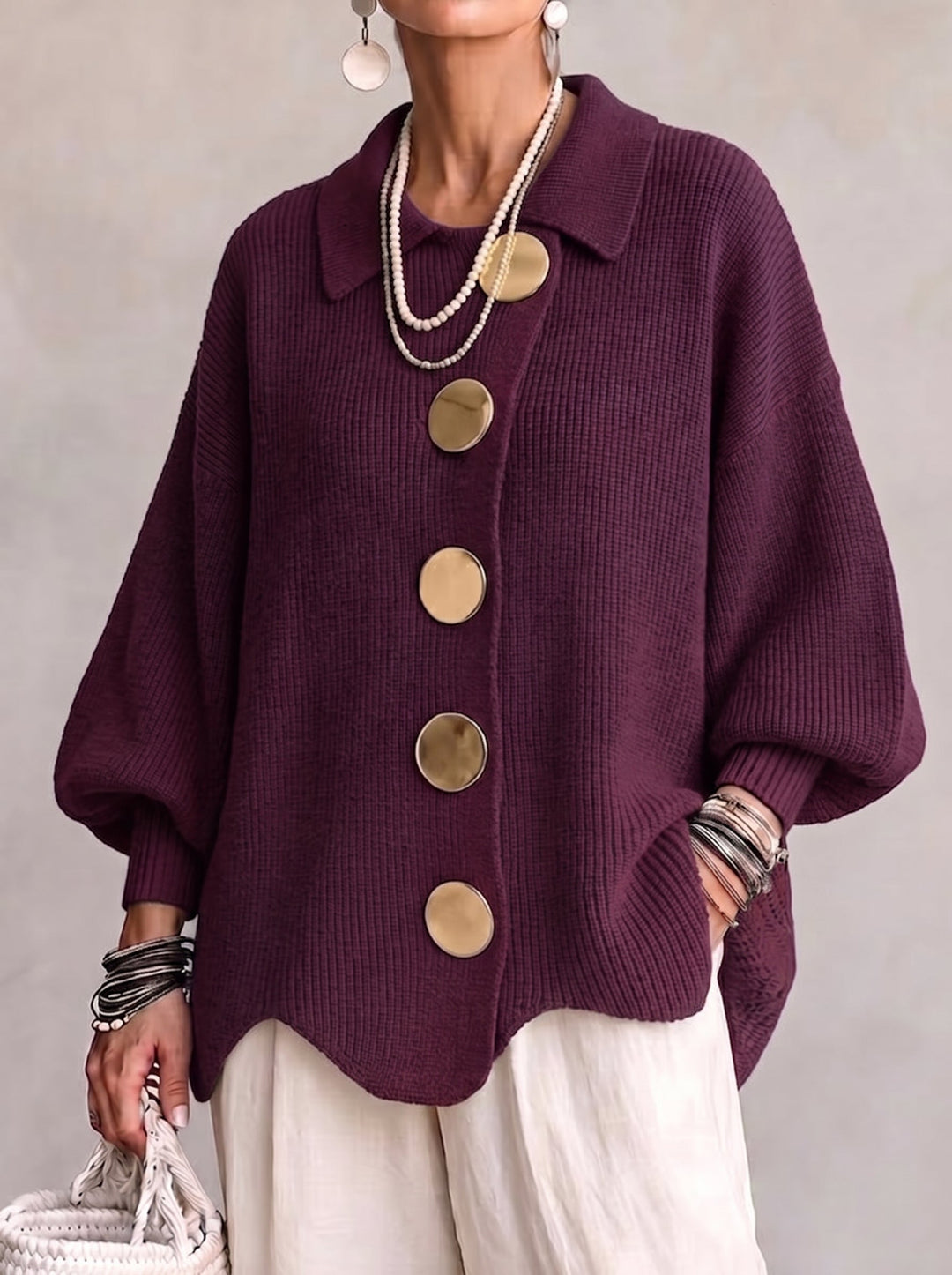 Ardelle™ | Oversized Collared Cardigan