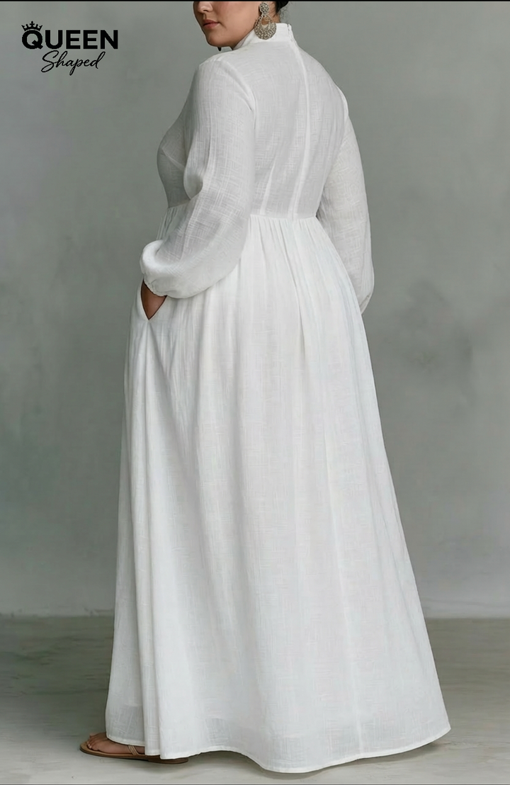 Serena | Flowing Button-Front Maxi Dress