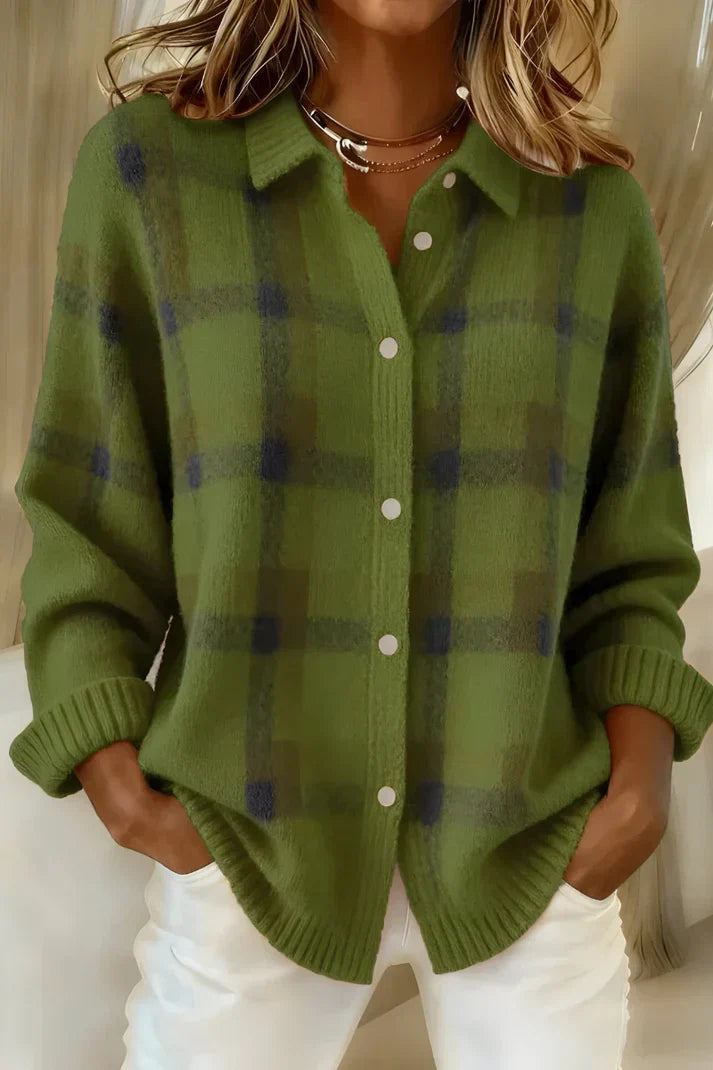 ZAFIRA™ Relaxed Plaid Button-Up Shirt