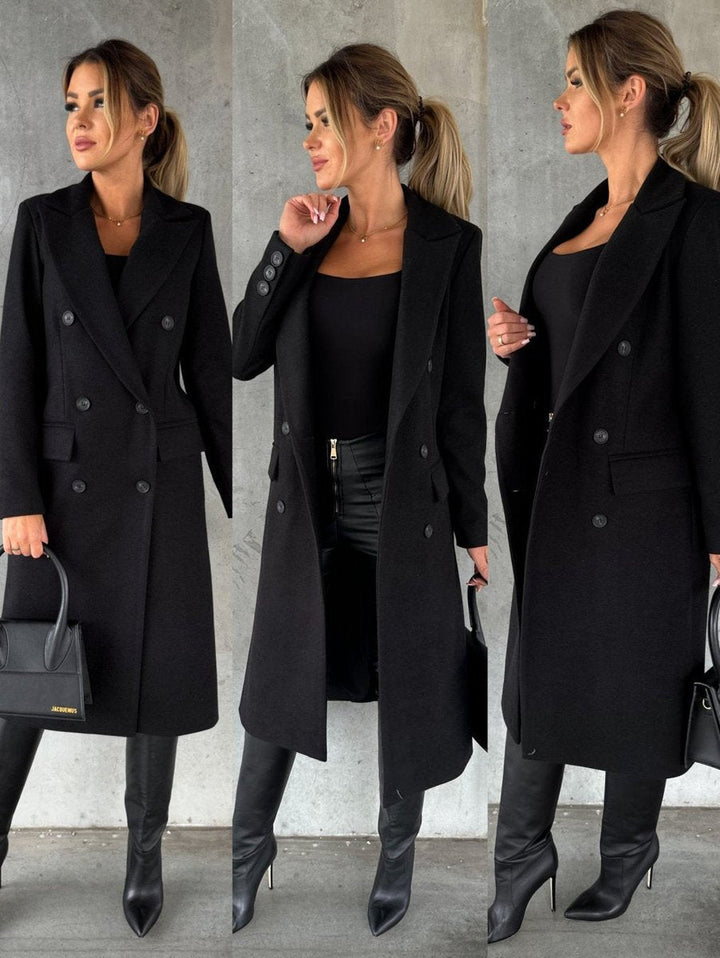 Emeline | Double-Breasted Longline Overcoat