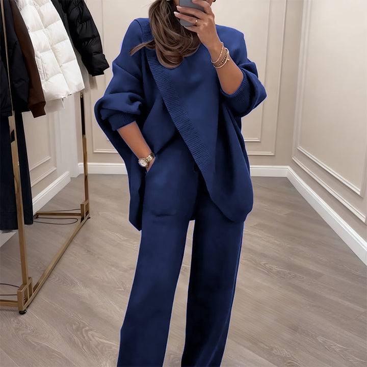 Serena Luxe Asymmetrical Knit Set